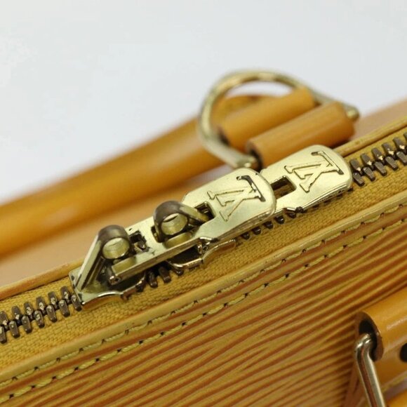 LOUIS VUITTON Epi Alma Hand Bag Yellow M52149 LV Auth - Picture 12 of 16